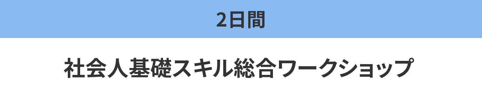 社会人基礎スキル総合ワークショップ