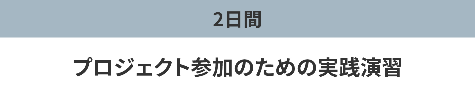 プロジェクト参加のための実践演習