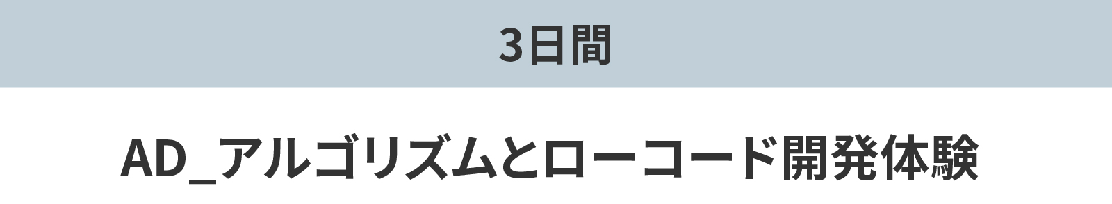 AD_アルゴリズムとローコード開発体験 