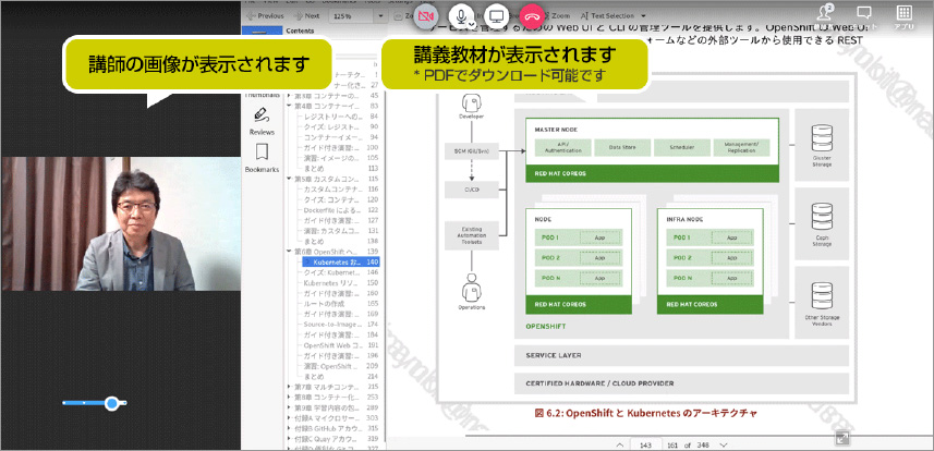 オンライン講座のキャプチャ